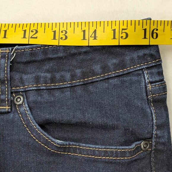 St John's Bay Jeans Womens 12 Boot Cut Blue Denim Mid Rise Stretch Medium Wash - Picture 5 of 13